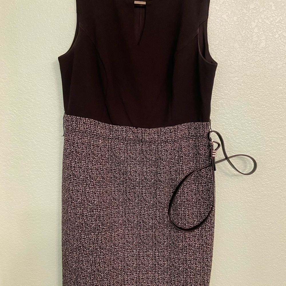 Alyx Black and Gray Sheath Midi Dress